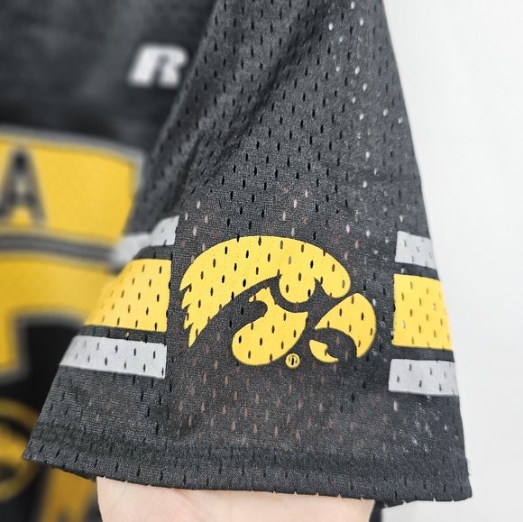 Russell Iowa Hawkeyes Black Jersey Size 3X - Picture 9 of 13